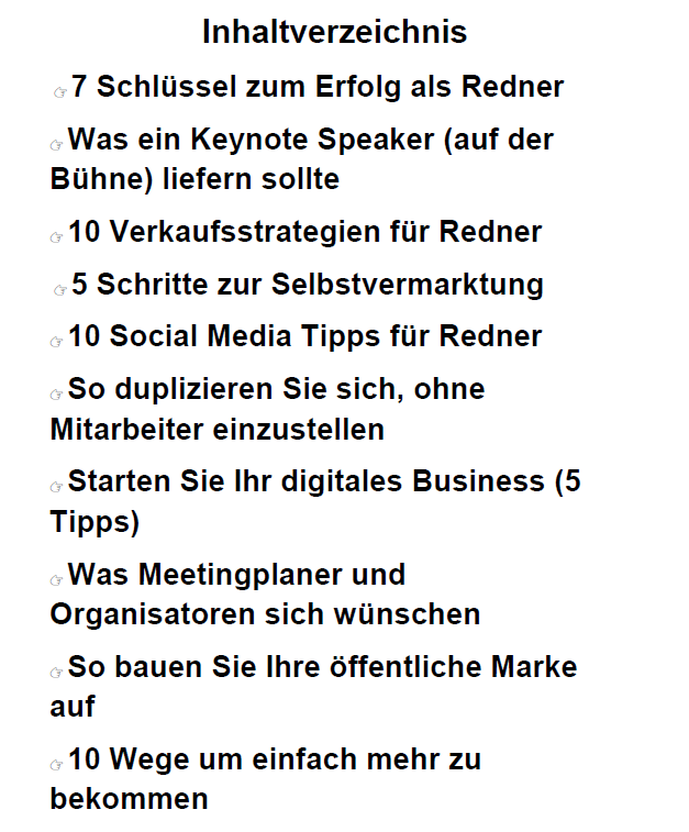 Inhaltsverzeichnis